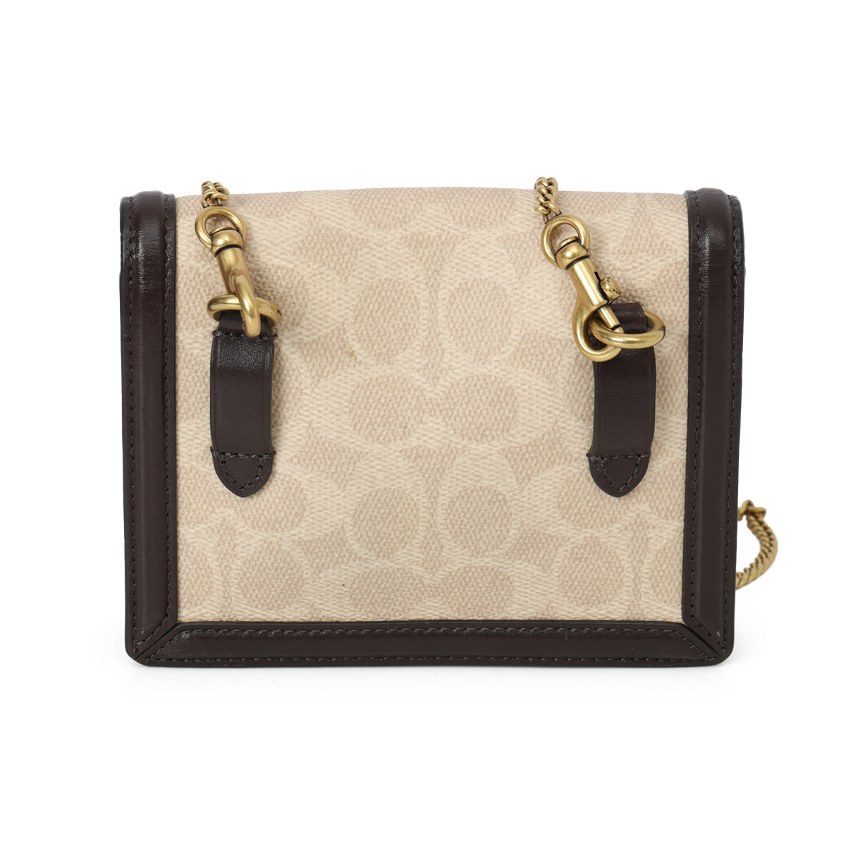 Beige & Brown Blocked Signature Canvas Hutton Belt Bag