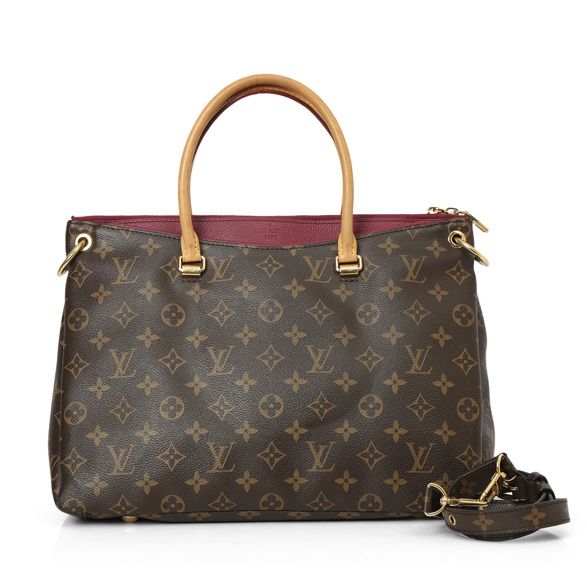 Monogram Wine Medium Pallas Bag