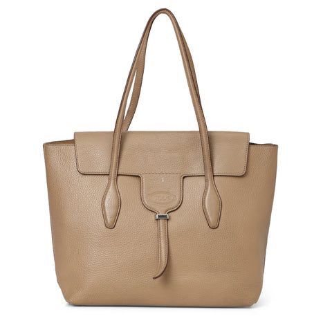 Sand Joy Flap Medium Tote Bag