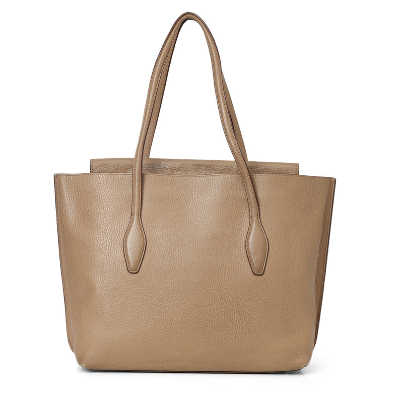 Sand Joy Flap Medium Tote Bag