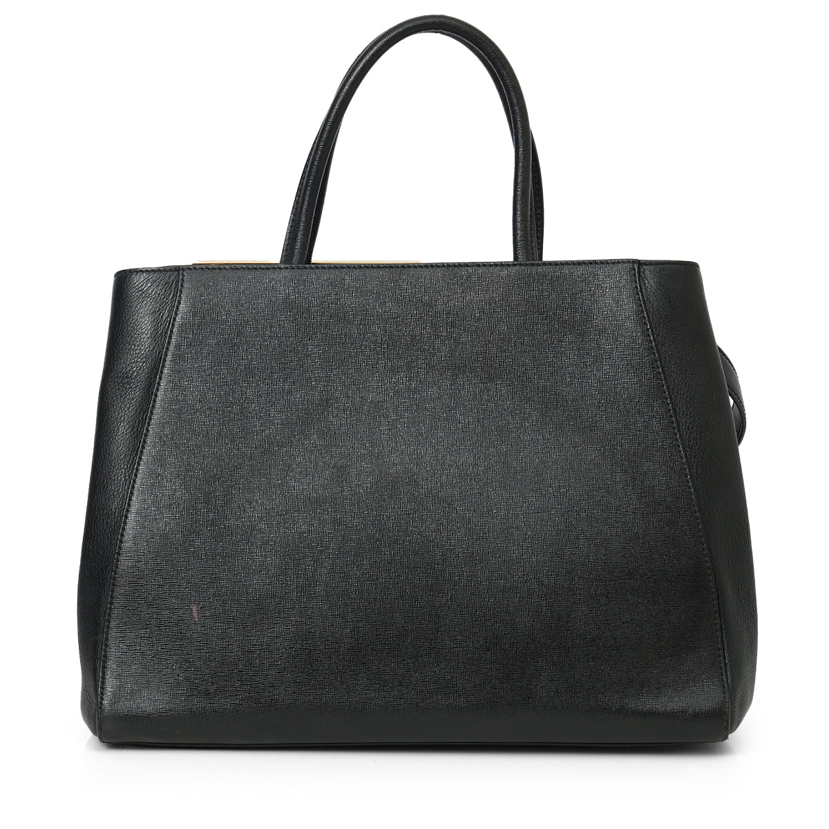 Black Saffiano Leather 2Jours Medium Tote