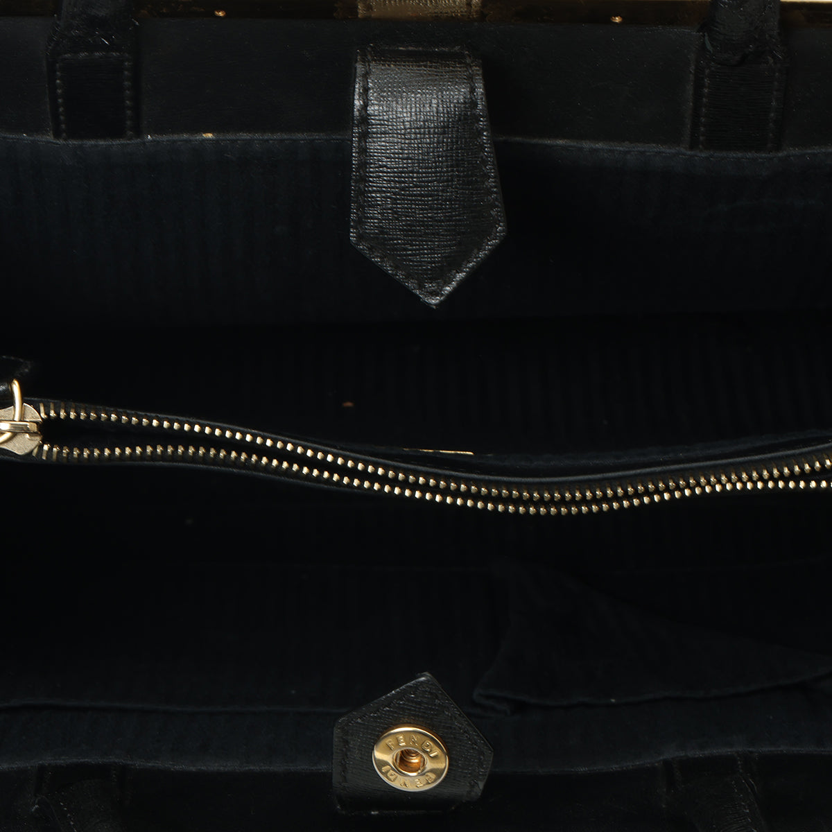 Black Saffiano Leather 2Jours Medium Tote