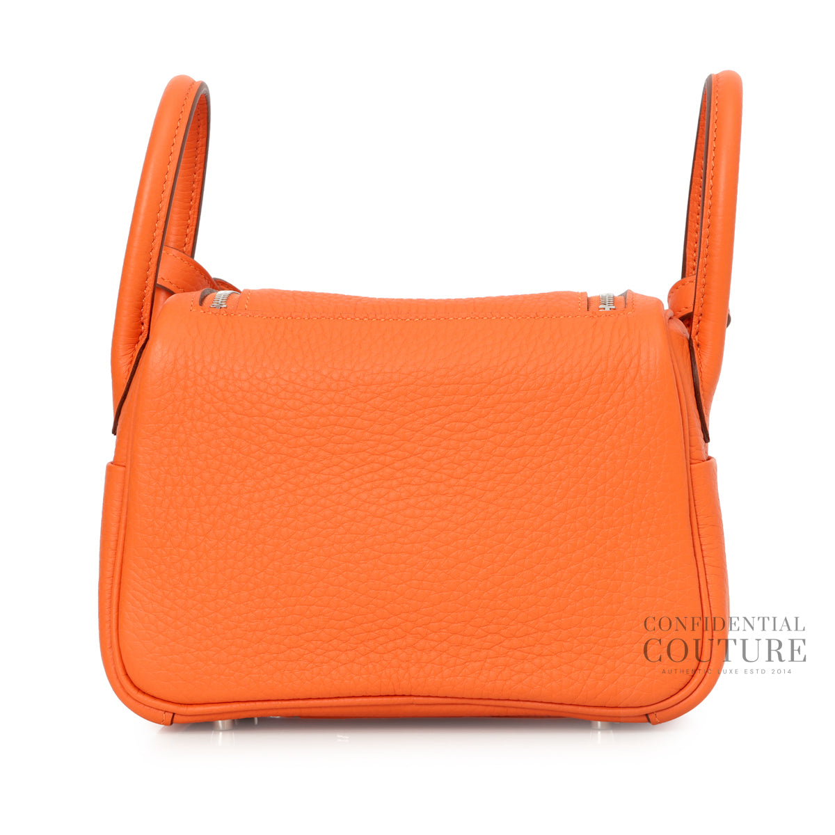 Tangerine Mini Lindy in Clemence Leather With Palladium Hardware | 2026