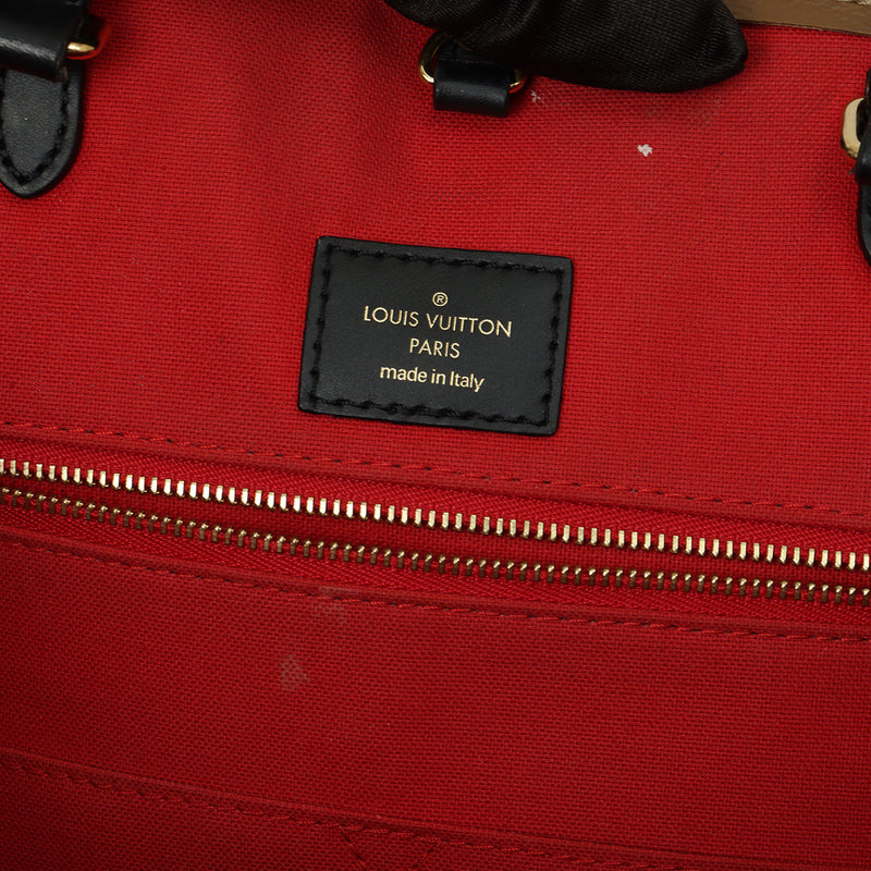 Pre loved louis vuitton brown monogram on the go gm bag price