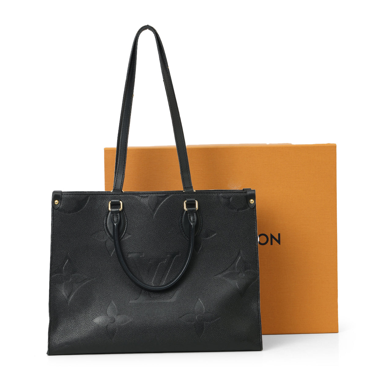 Black Monogram Empreinte OnTheGo MM Bag