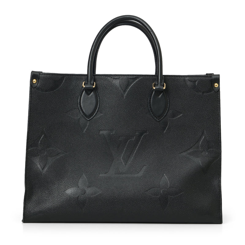 Pre-loved Louis Vuitton Black Monogram Empreinte OnTheGo MM Bag