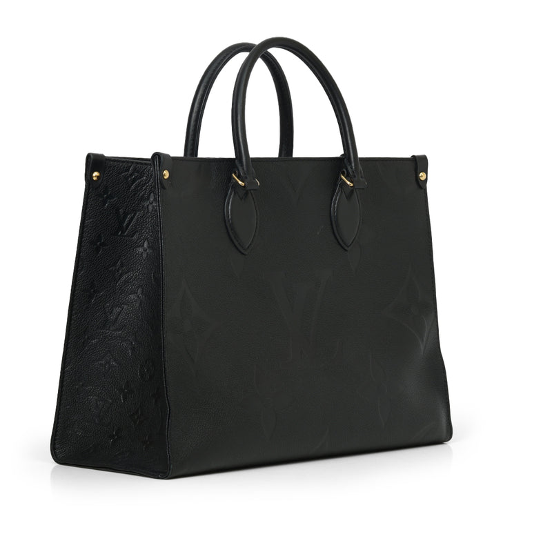 Louis vuitton black monogram empreinte onthego mm bag price