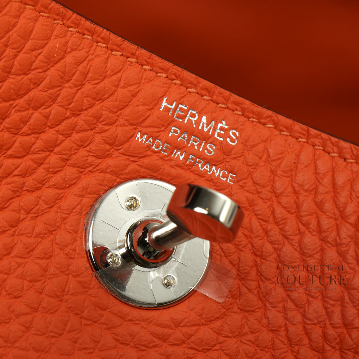 Tangerine Mini Lindy in Clemence Leather With Palladium Hardware | 2026