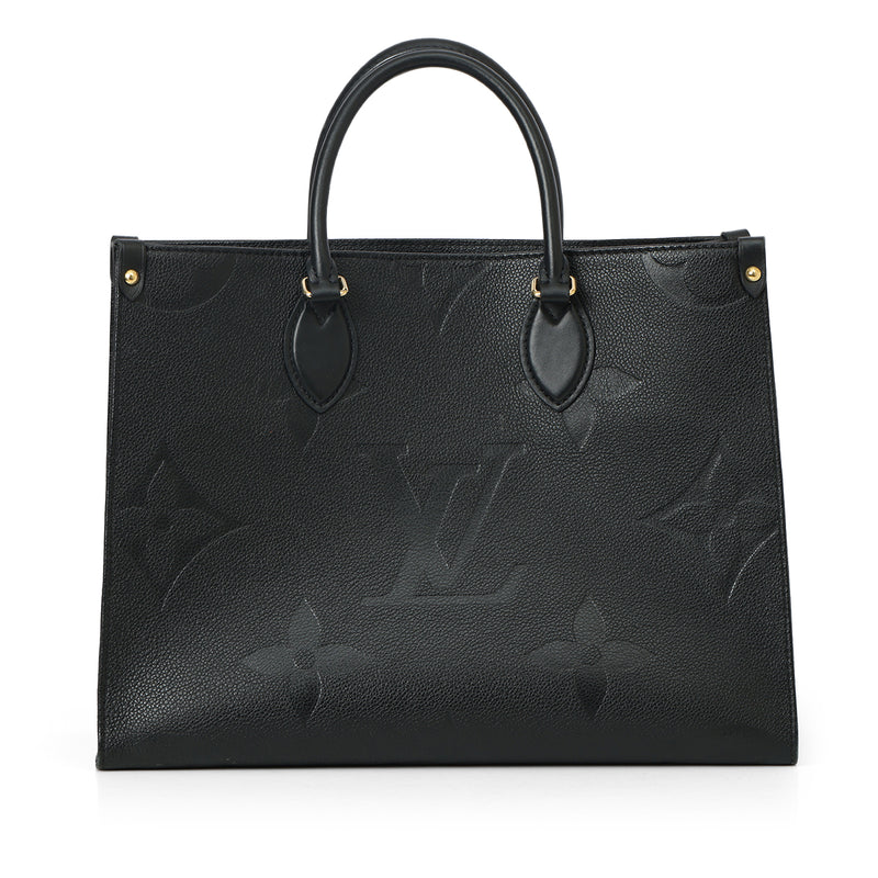 Louis Vuitton Black Monogram Empreinte OnTheGo MM Bag