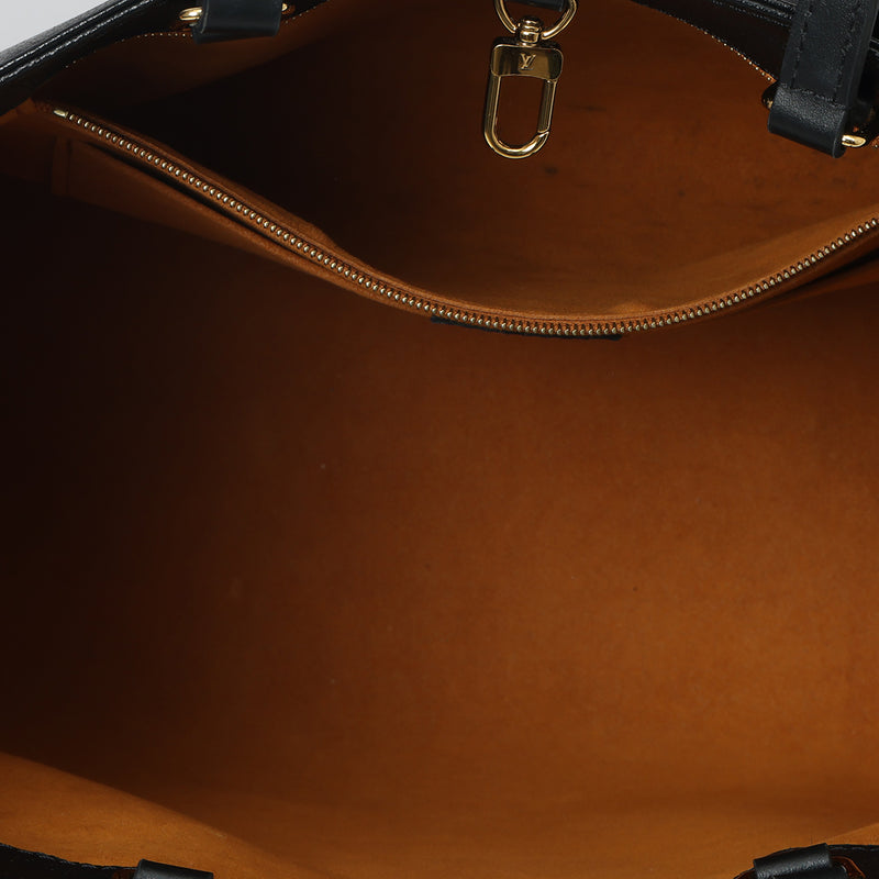 Women's pre loved Louis Vuitton Black Monogram Empreinte OnTheGo MM Bag