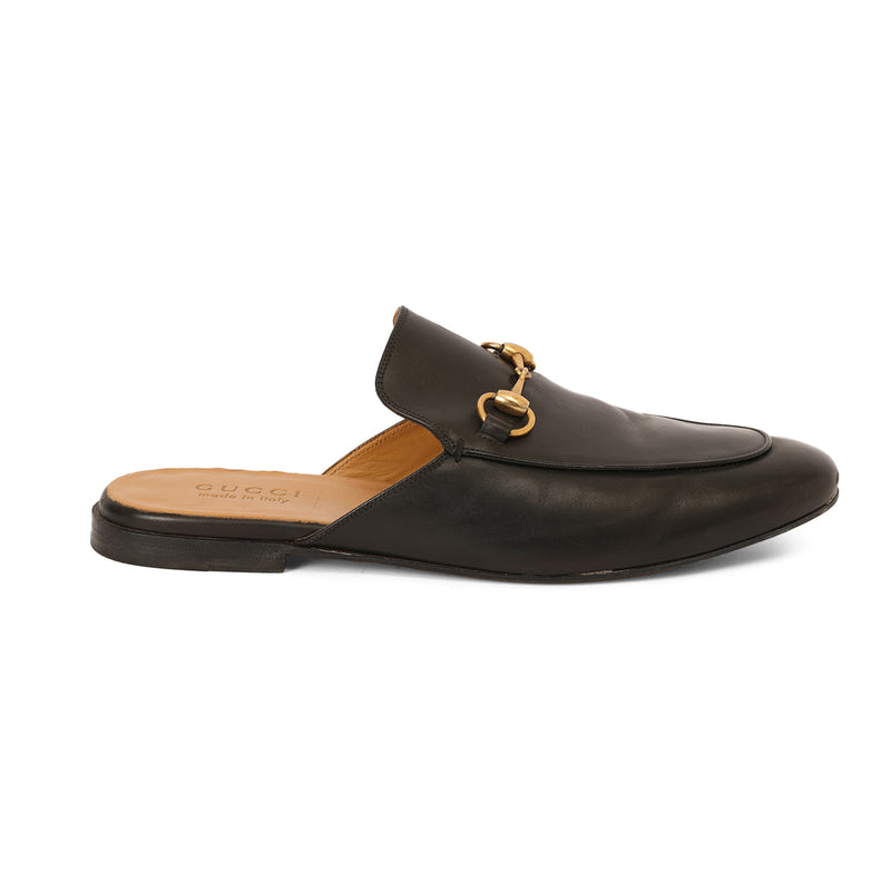 Pre-loved Gucci Princetown Leather Mules Size: 7.5