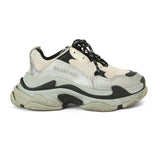 Triple S Grey And Black Sneakers Size: 36