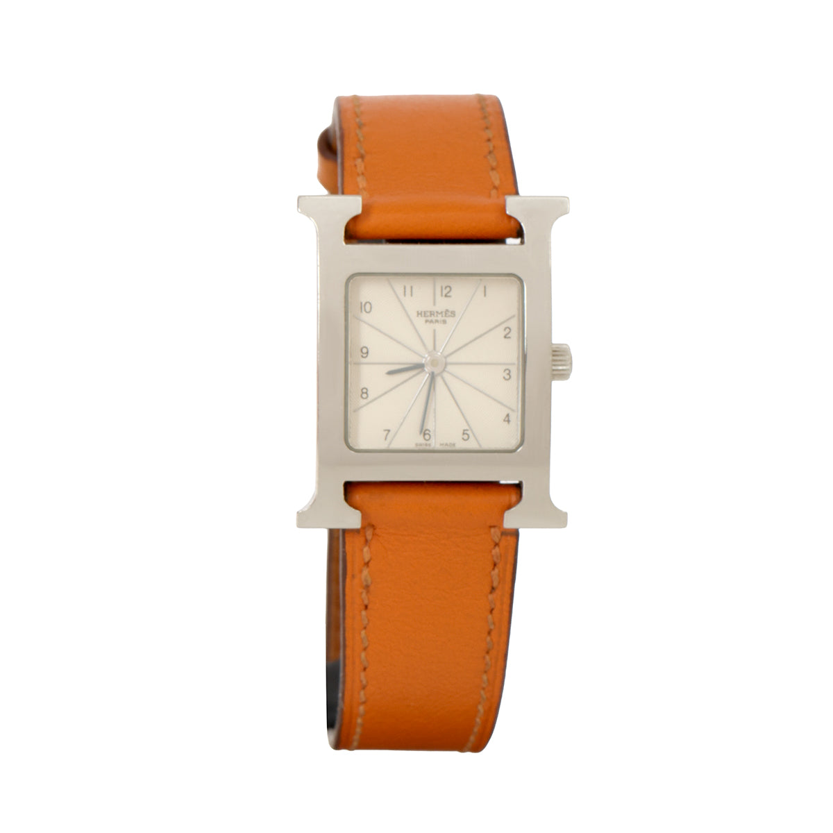 Heure H Watch Mini Model in Orange Strap 21MM