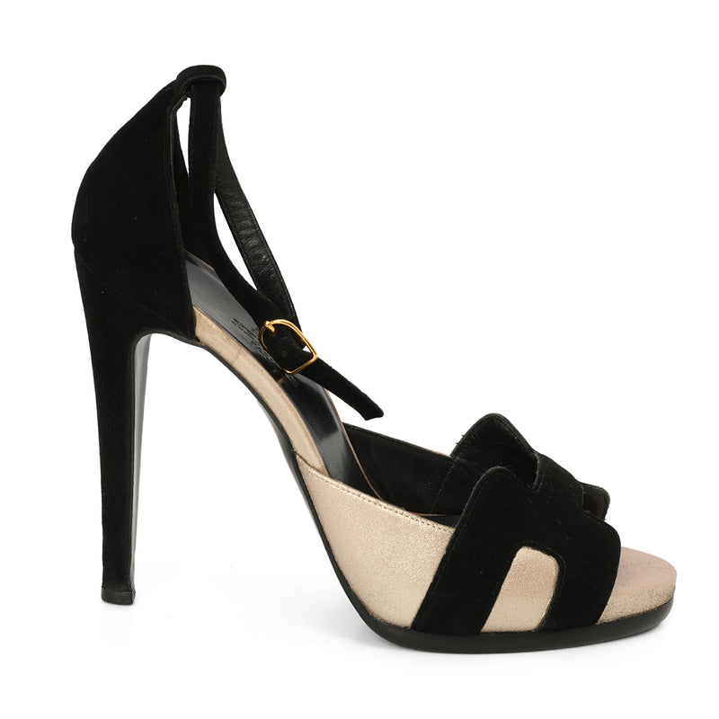 Suede Goatskin Premiere 70 Sandals Size: 38