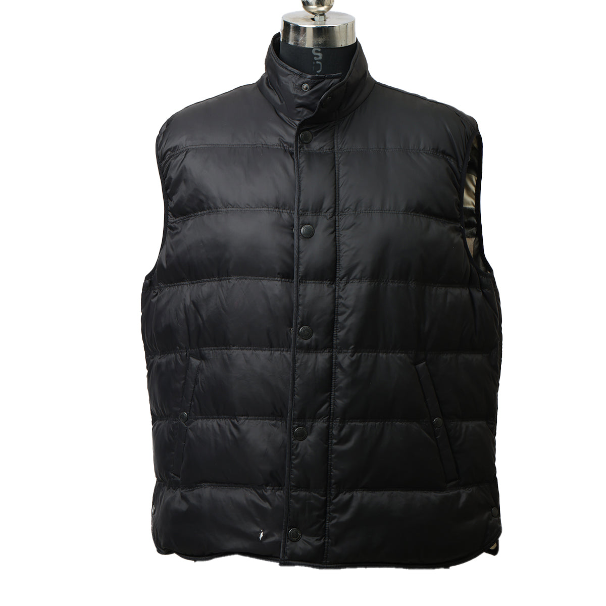 Black 100% Polyamide Brit Vest US XL | UK 44 | EU 56