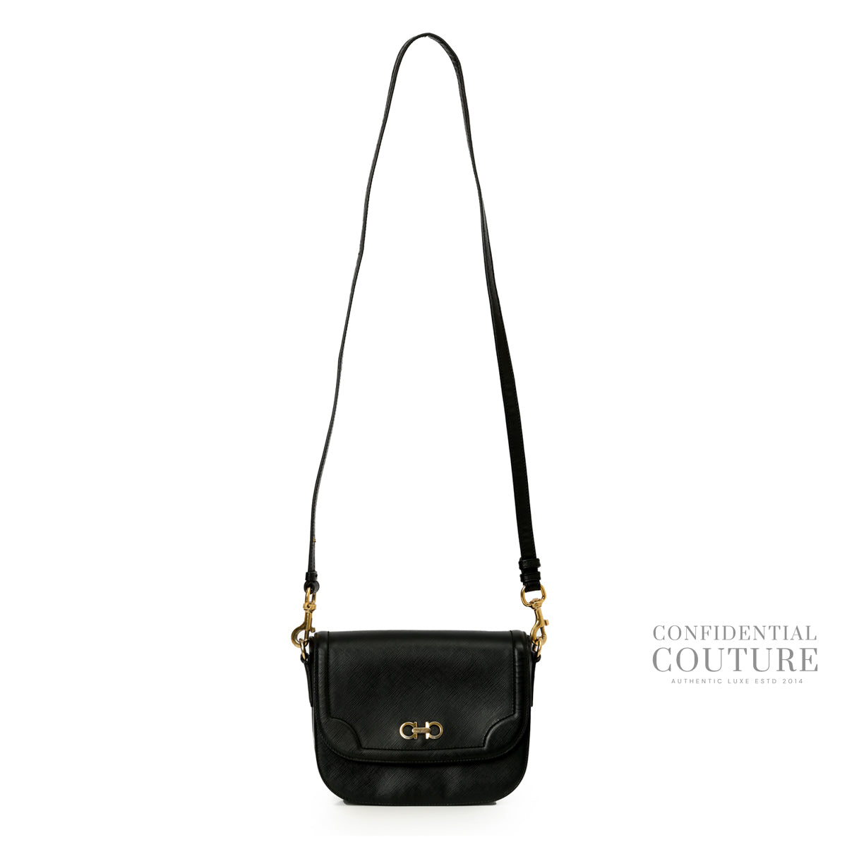 Black Small Greta Crossbody Bag