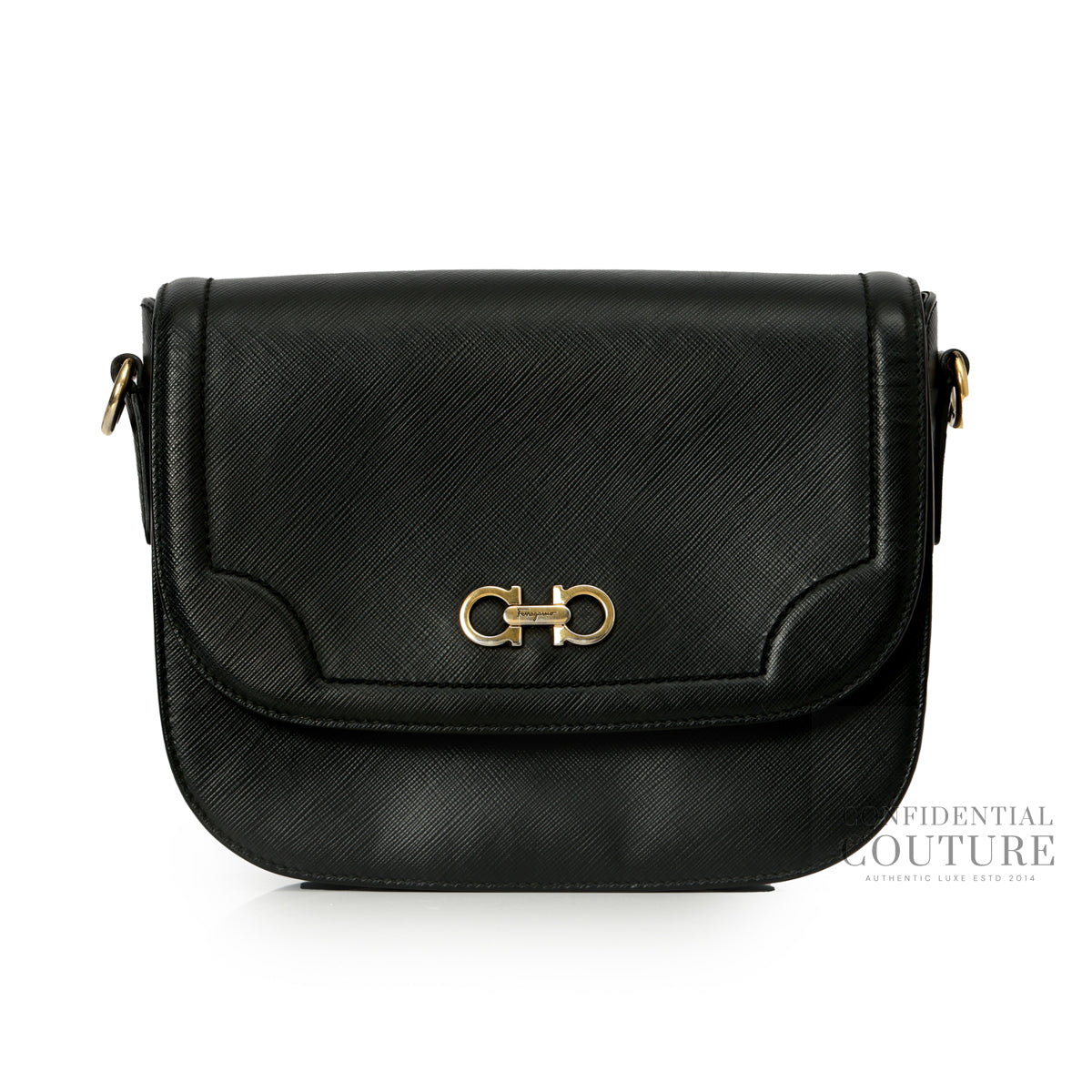 Black Small Greta Crossbody Bag