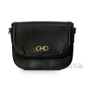Black Small Greta Crossbody Bag