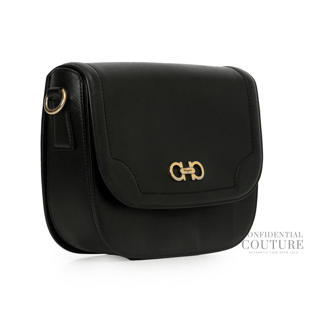 Black Small Greta Crossbody Bag