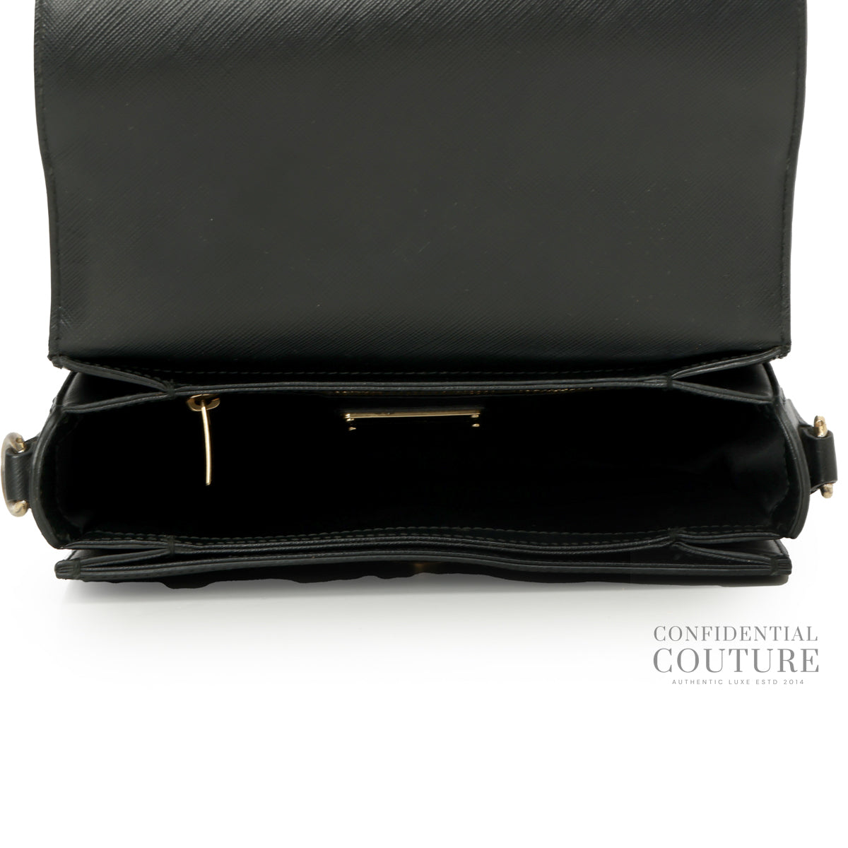 Black Small Greta Crossbody Bag