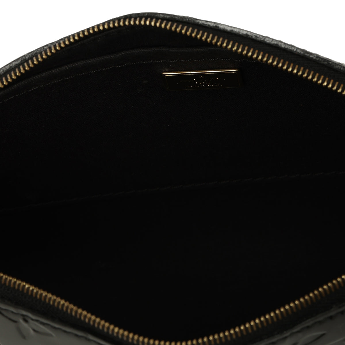 Black Monogram Vernis Santa Monica Shoulder Bag One Size