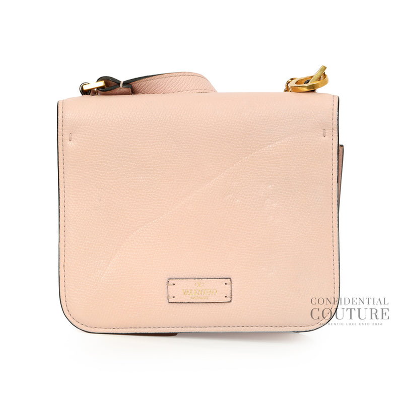 Women Valentino Pink Small Vsling Grainy Leather Shoulder Bag