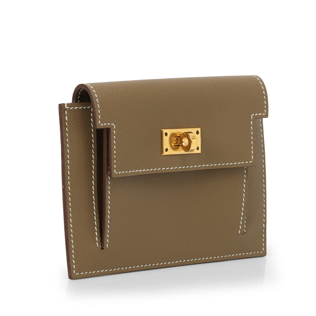 Kelly Compact Wallet - Etoupe Small – Confidential Couture