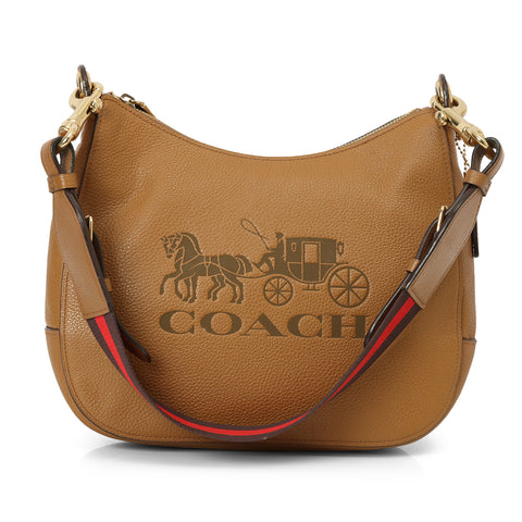 Tan Jes Leather Hobo Bag One Size