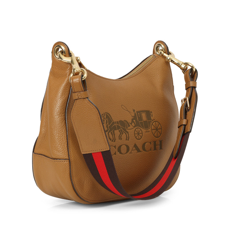 Coach Tan Jes Leather Hobo Bag One Size
