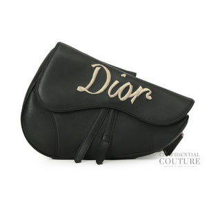 Saddle Messenger Shoulder Crossbody Bag Black
