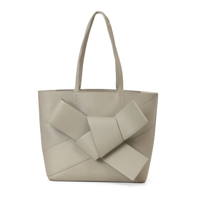 Ted Baker Colourblocked PU Shopper Tote Bag with Bow Detail One Size