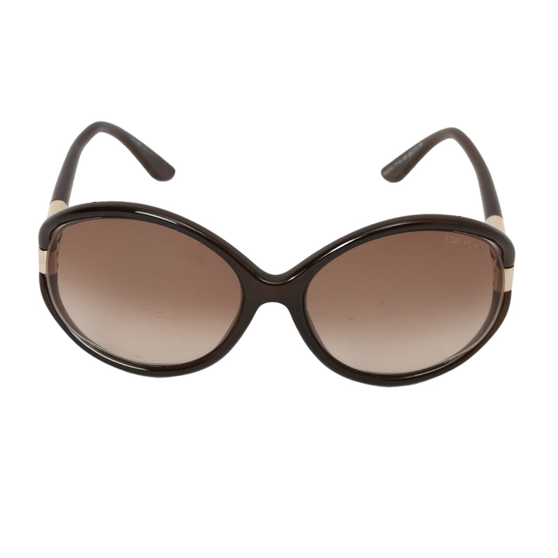 Brown Frame Oversized Sandrine Sunglasses
