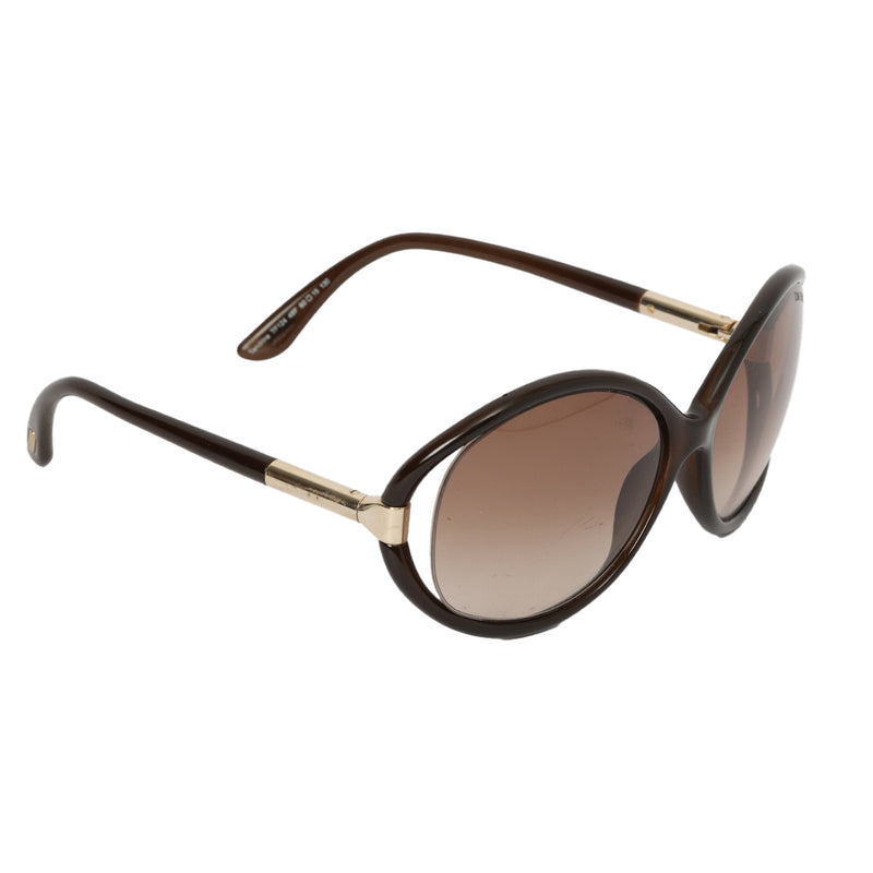 Brown Frame Oversized Sandrine Sunglasses