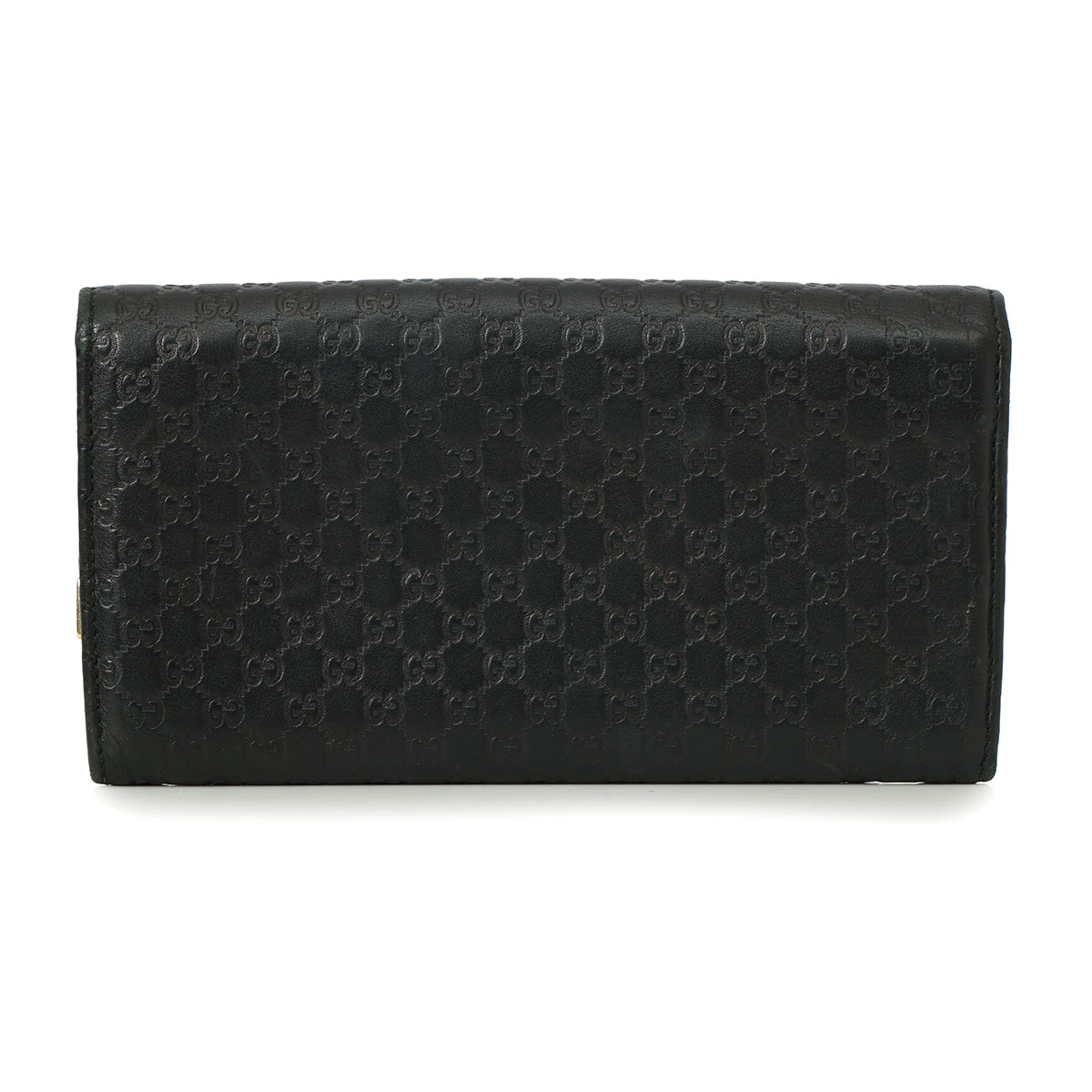 Black Microguccisima Continental Wallet