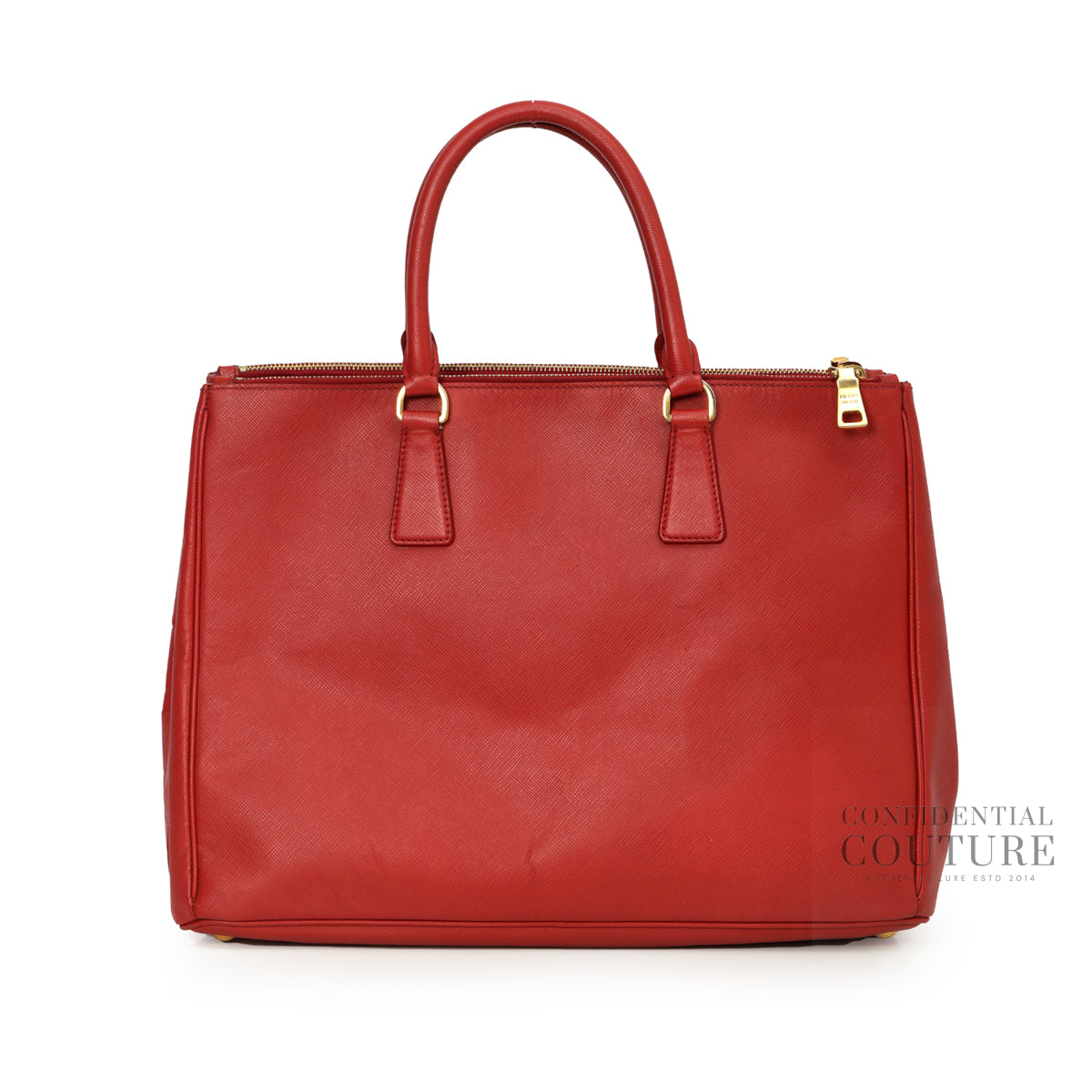 Galleria Large Red Saffiano Leather Bag