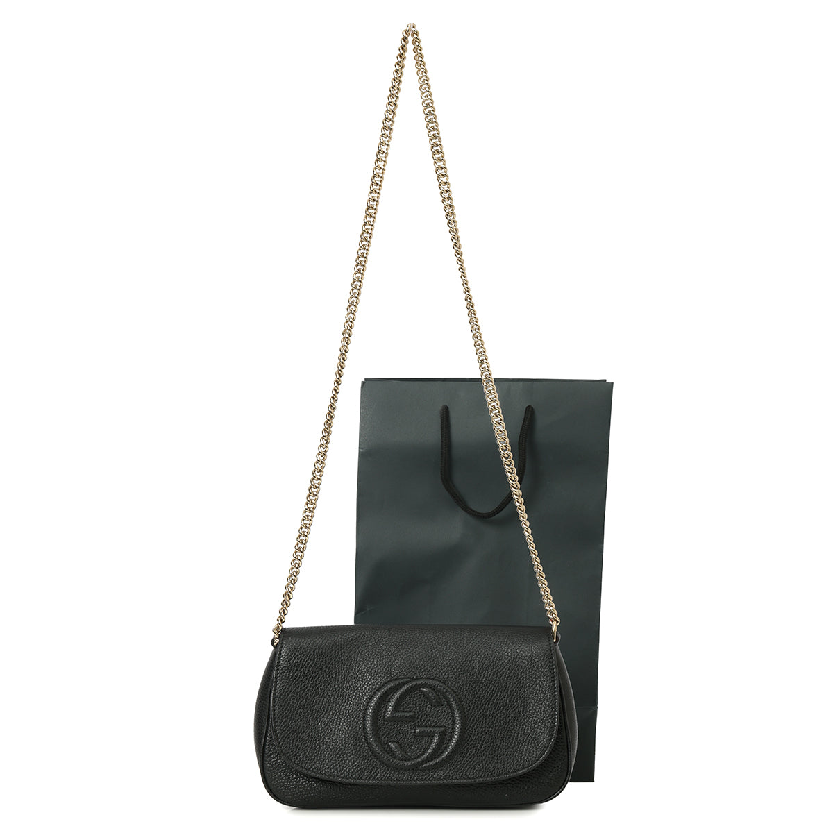 GG Interlocking Soho Black Crossbody