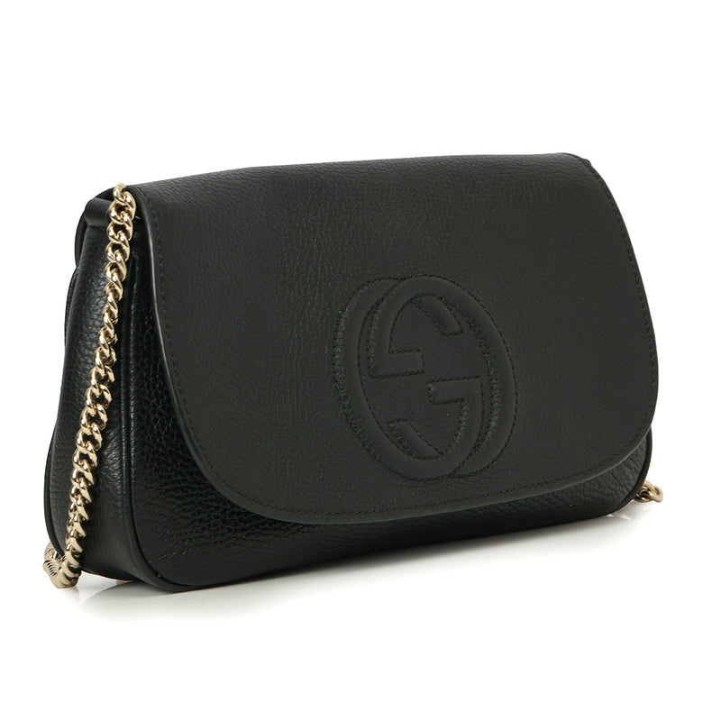 Pre-loved Gucci GG Interlocking Soho Black Crossbody
