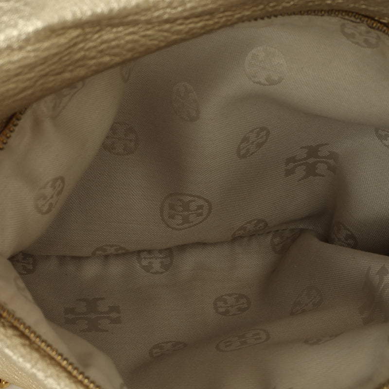 Pre-loved Tory Burch Gold Reva Chain Clutch One Size