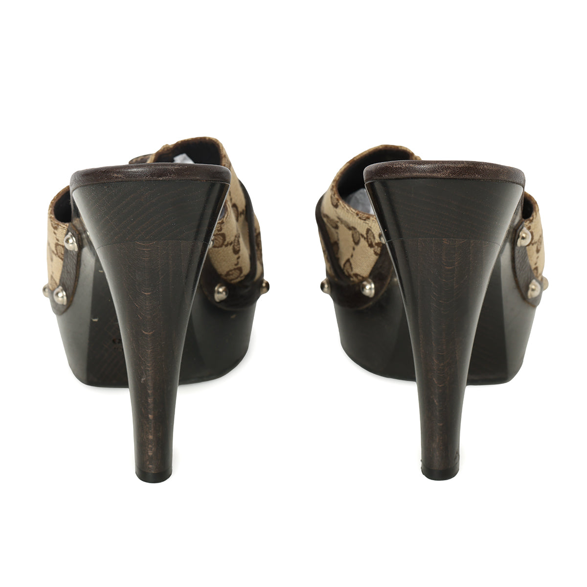 Heels Horsebit Canvas Monogram Mules EU 39 | UK 6 | US 9