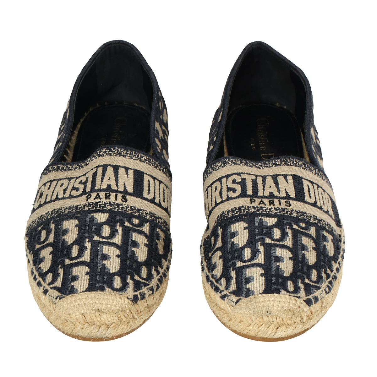 Granville EspadrilleDeep Blue Dior Oblique Embroidered Cotton EU 38.5 | UK 5.5 | US 8.5