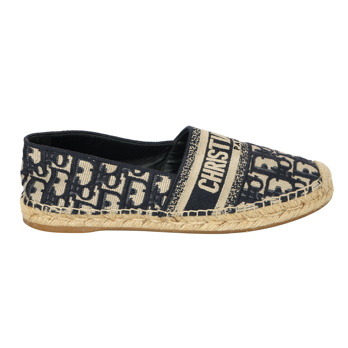 Granville EspadrilleDeep Blue Dior Oblique Embroidered Cotton EU 38.5 | UK 5.5 | US 8.5