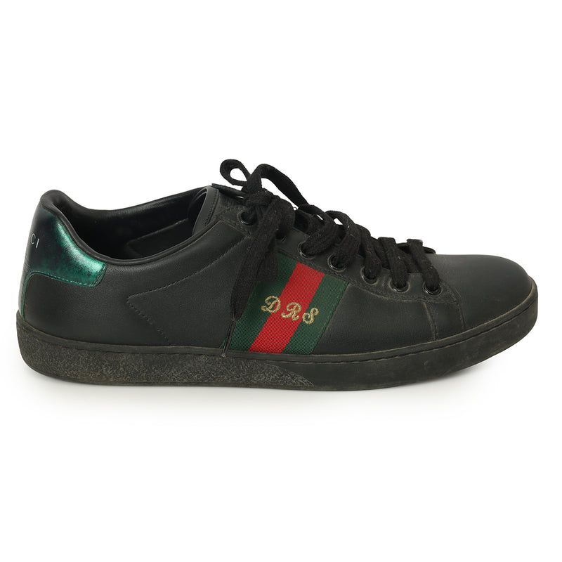 Pre-loved Gucci Ace Black Leather Sneakers EU 38 | UK 5 | US 6