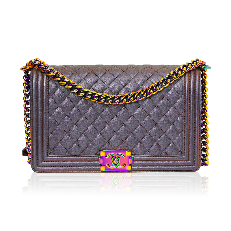 Boy Iridescent Rainbow Purple Crossbody