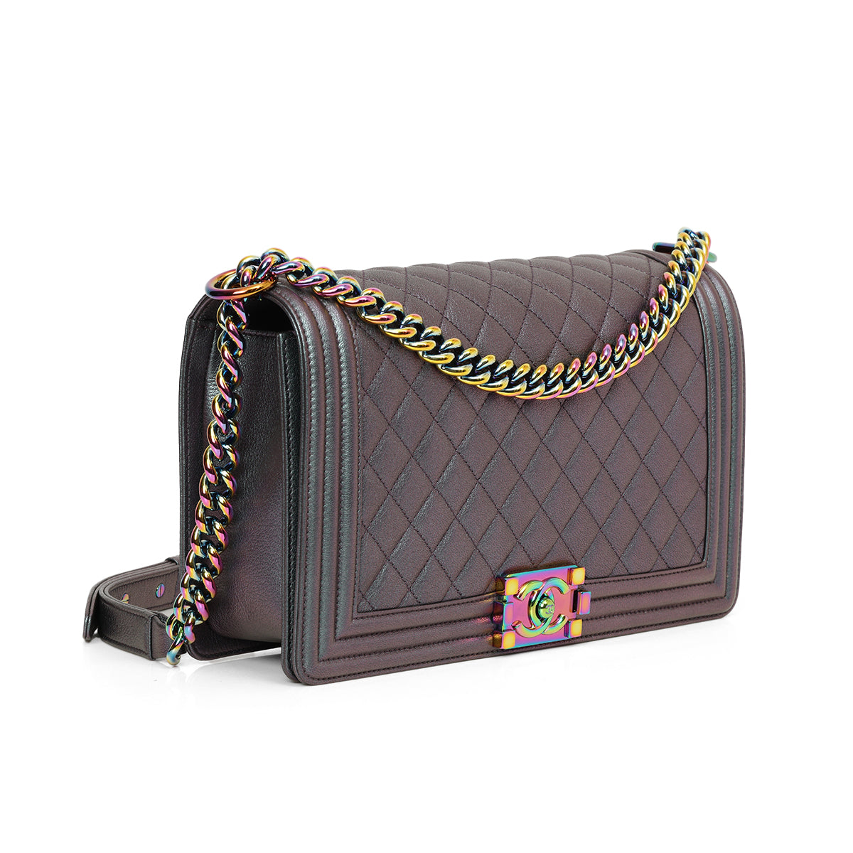 Boy Iridescent Rainbow Purple Crossbody