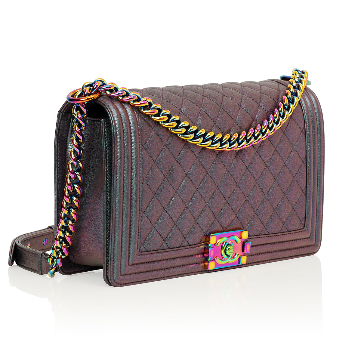 Boy Iridescent Rainbow Purple Crossbody
