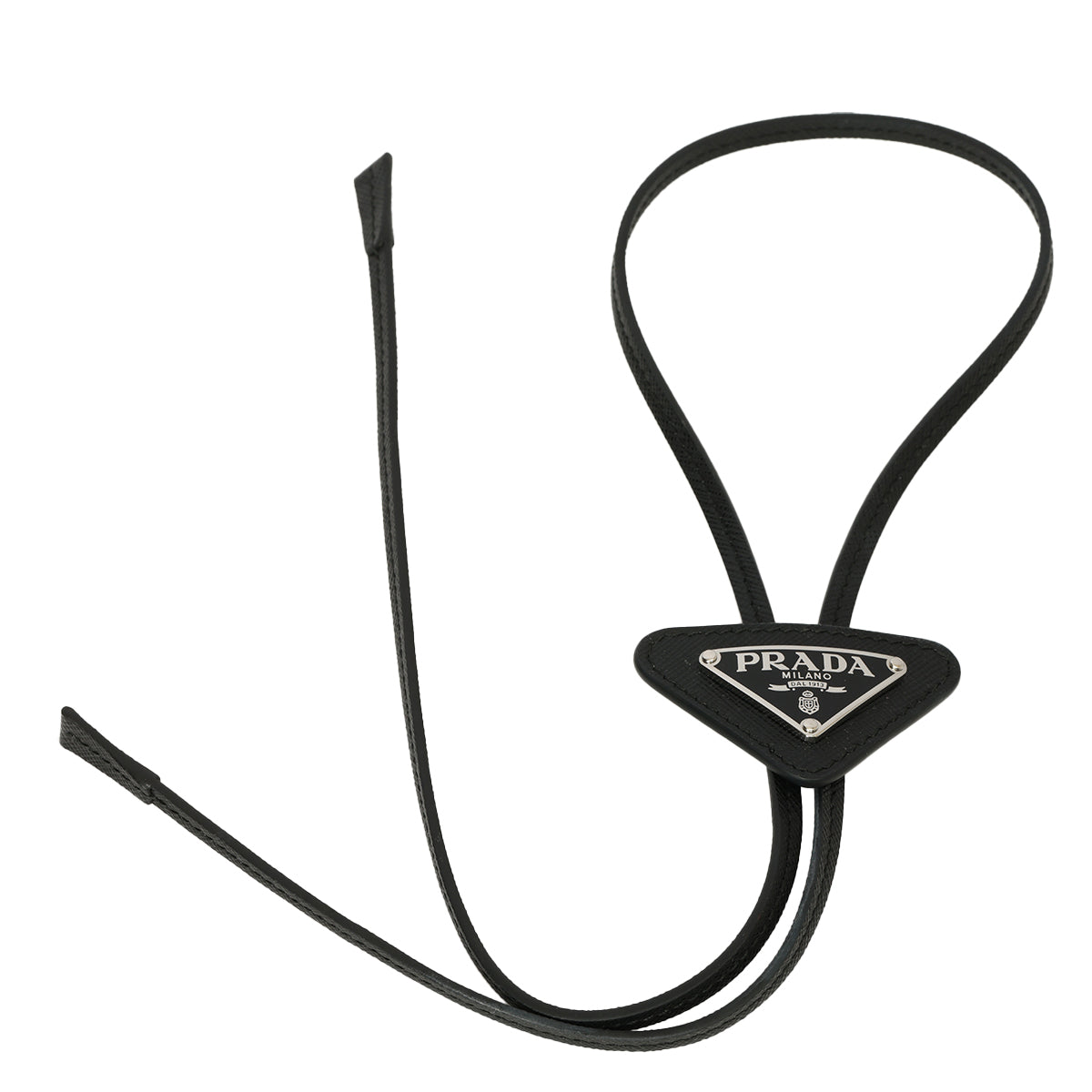 Saffiano leather bolo tie Unisex