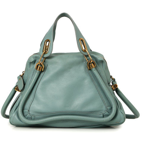 Medium Partay Handle Blue Bag