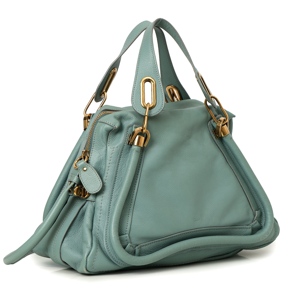 Medium Partay Handle Blue Bag