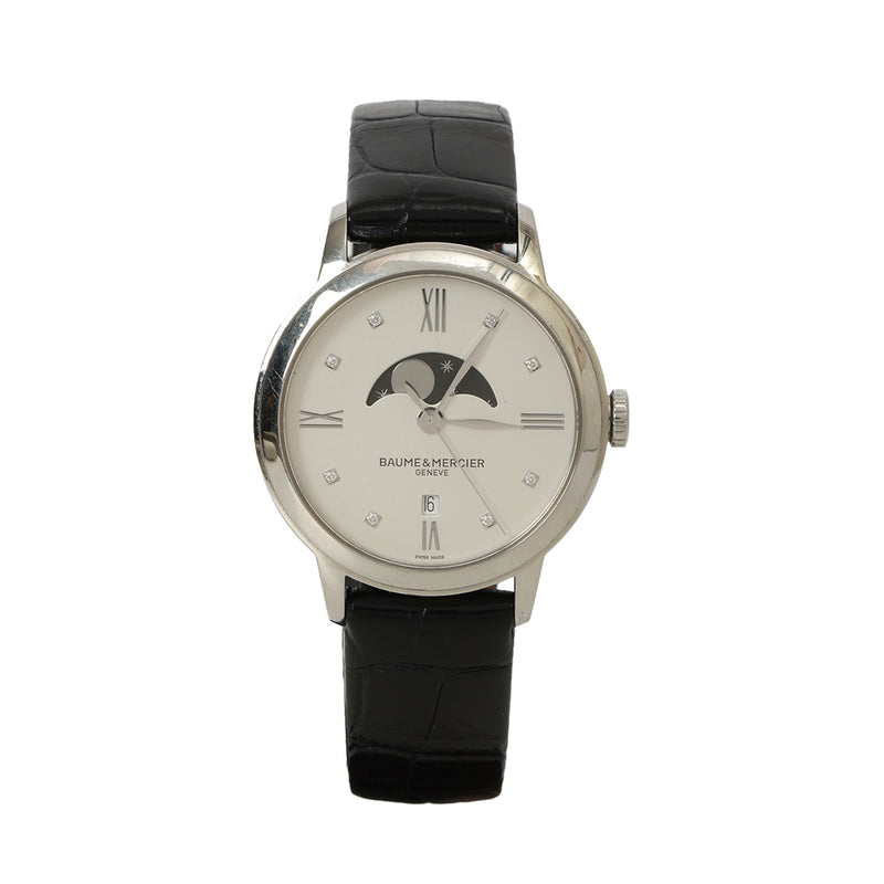 Classima 10329, Quartz Watch, Moon Phase, Diamond-Set - 31MM