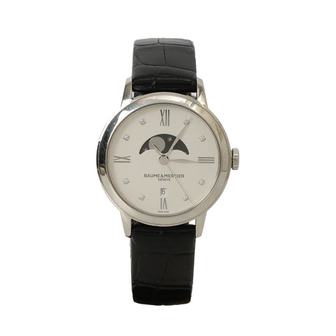 Classima 10329, Quartz Watch, Moon Phase, Diamond-Set - 31MM